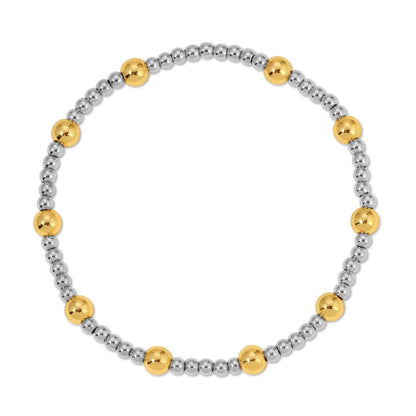 Two-Tone Stretch Bracelet 3mm/5mm