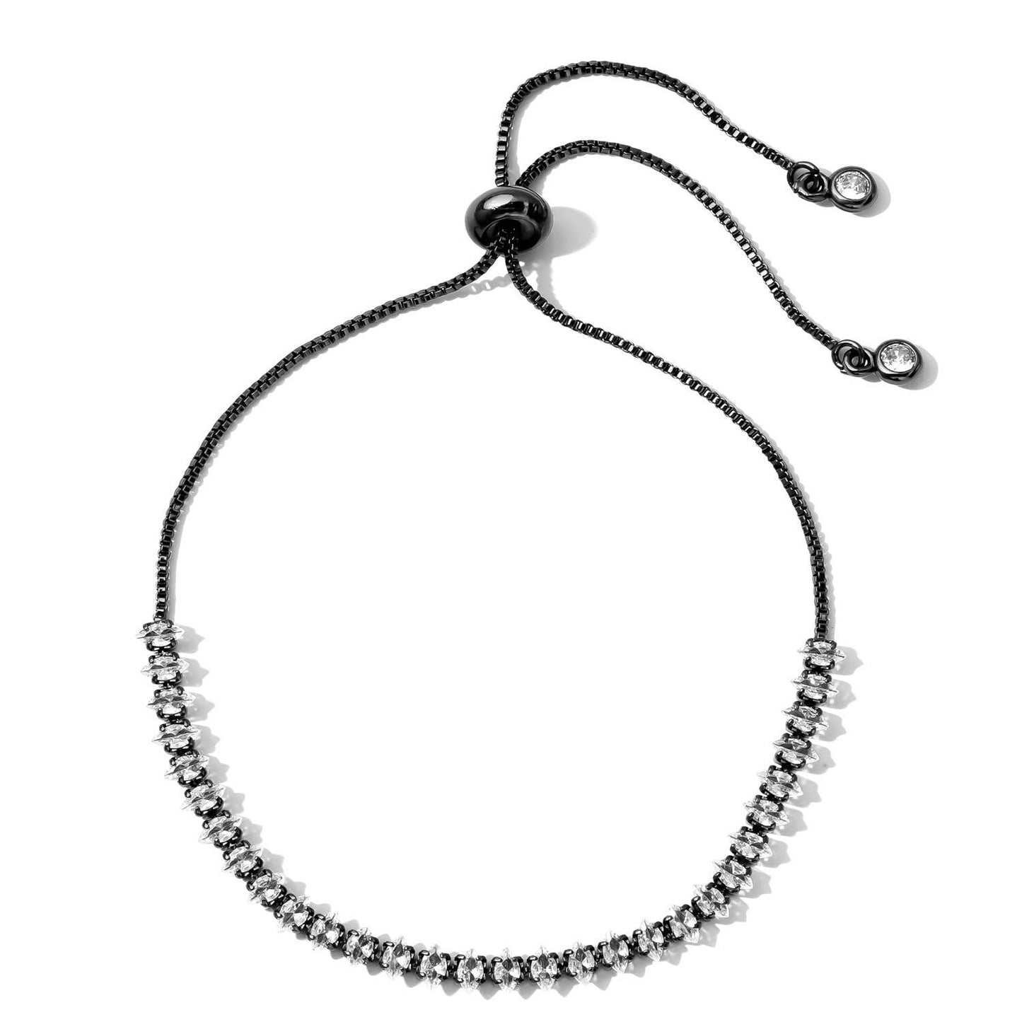 Silver Pulley Tennis Bracelet