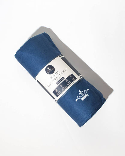 Marlin Giant Beach Towel    Navy/White    40x70
