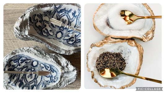 Decoupage Oyster Shell Salt & Pepper Holders with Kristen from Coral Sands Shell Decor🦪 3/22 (2-3:30)