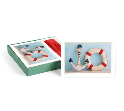 Anchored for the Holidays Boxed Holiday Cards