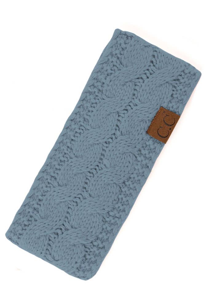 Clay Cable Knit Solid Headband