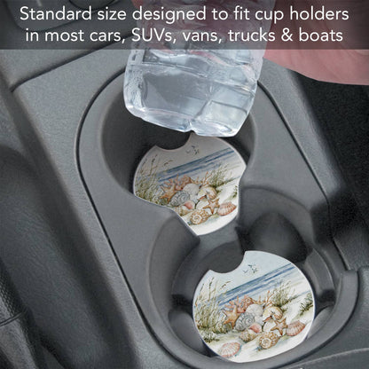 "Sanctuary" Absorbent Stone Car Coaster 1pk