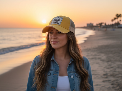 Sunrise Sunburn Sunset Repeat Trucker Hat Baseball Cap