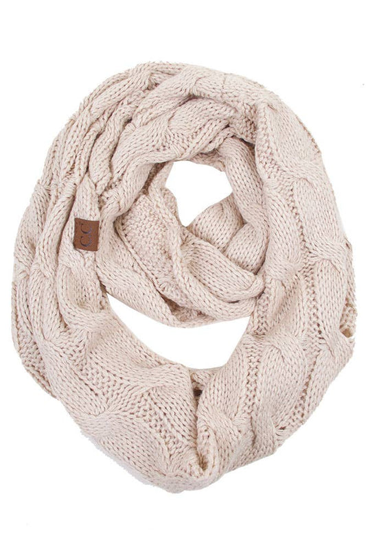 Beige Knitted Scarf