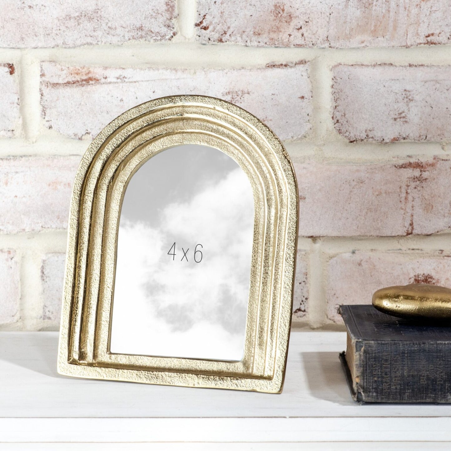 4 x 6 Gold Arch Photo Frame