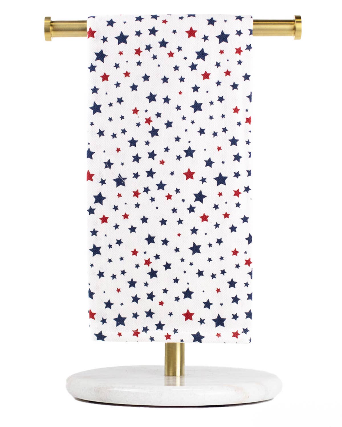 Wish Upon a Star Hand Towel   White/Red/Blue