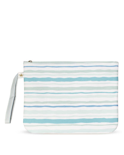 Spyglass Stripe Wet/Dry Bag   Light Blue/Multi   12x9