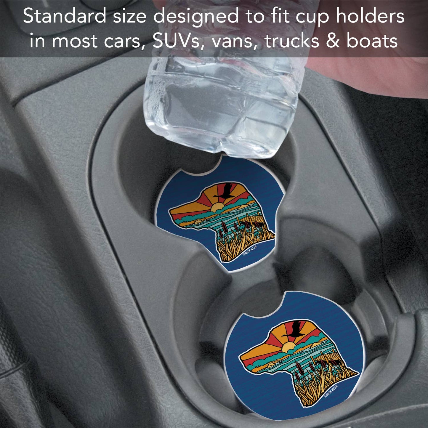 "Lab Life" Absorbent Stone Car Coaster 1pk