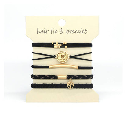 Charcoal Boho Hair Ties
