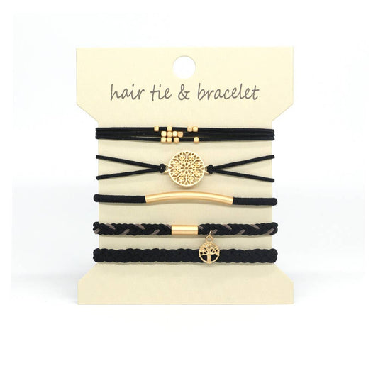 Charcoal Boho Hair Ties
