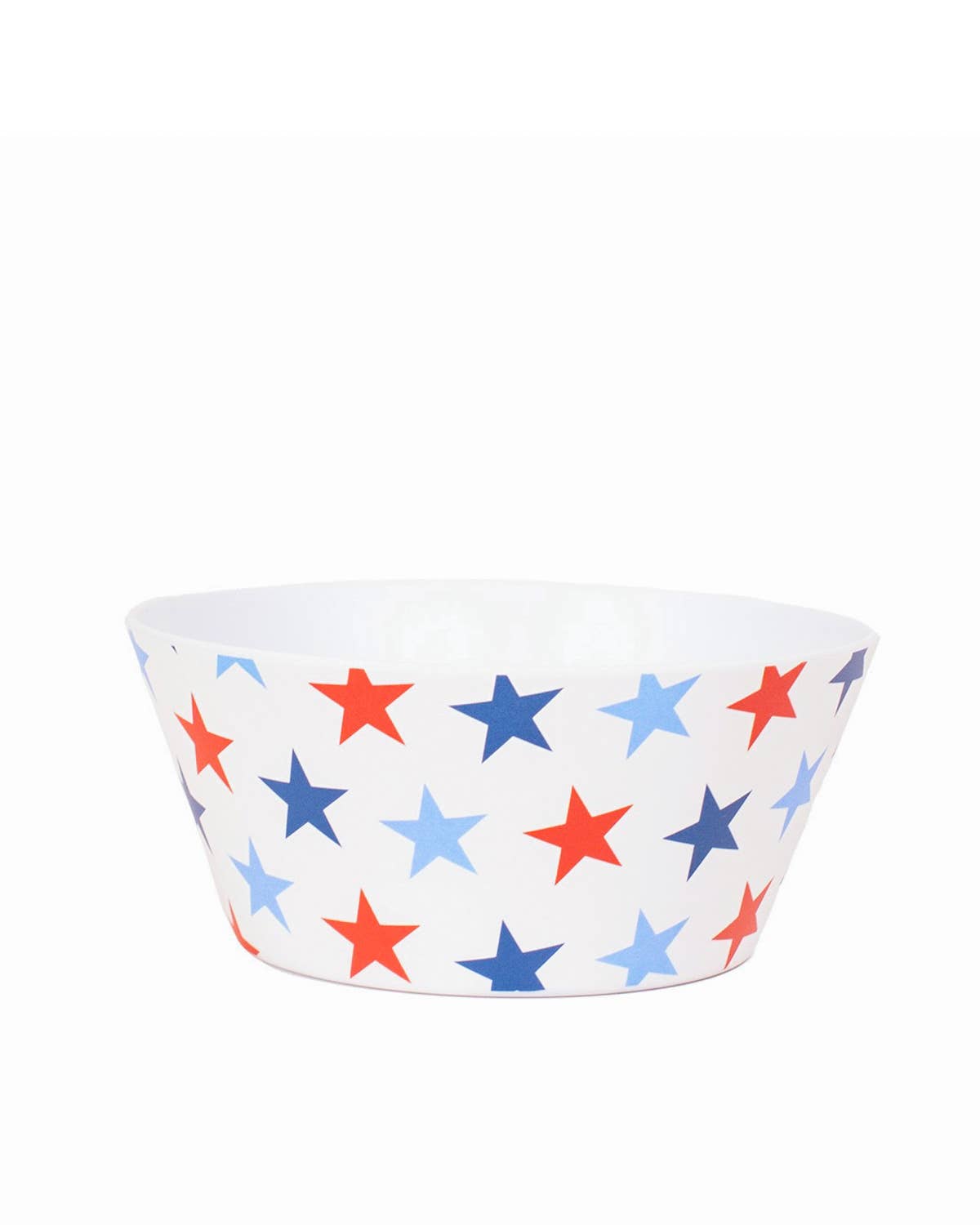 Stars Melamine Dip Bowl   White/Red/Blue   6"