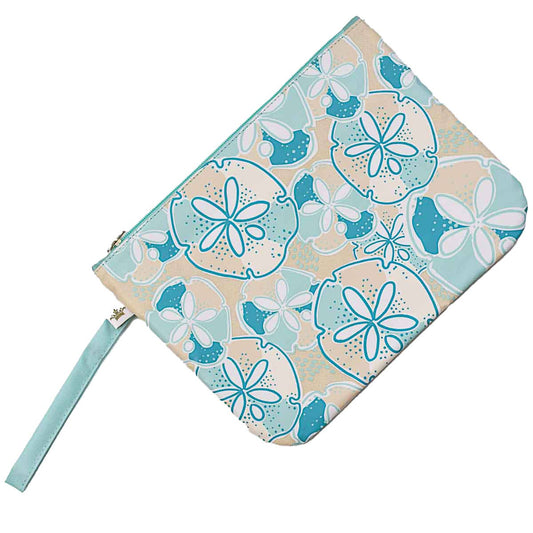 Sand Dollar Wet/Dry Bag   Sky/Shell/Turquoise   12x9