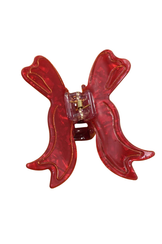 Holiday Bow Hair Claw