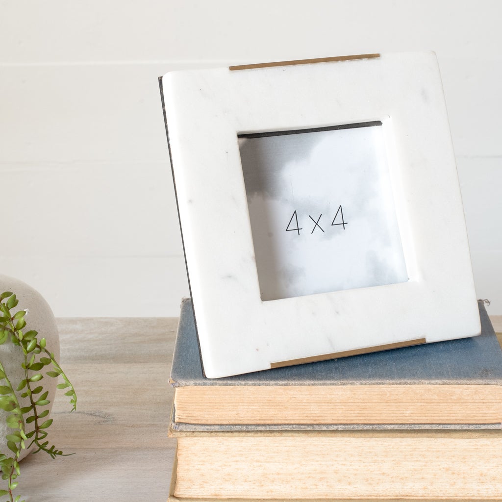 4 x4 Marble Photo Frame