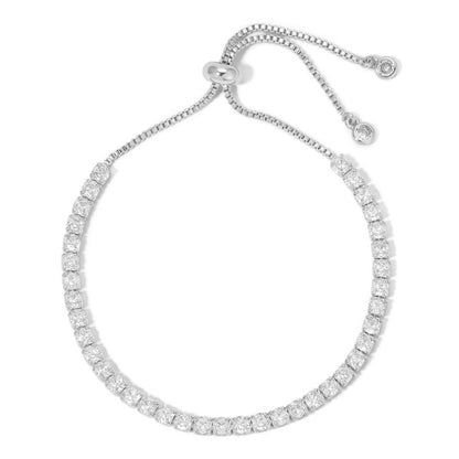 Pulley Tennis Bracelet - 3mm: Silver