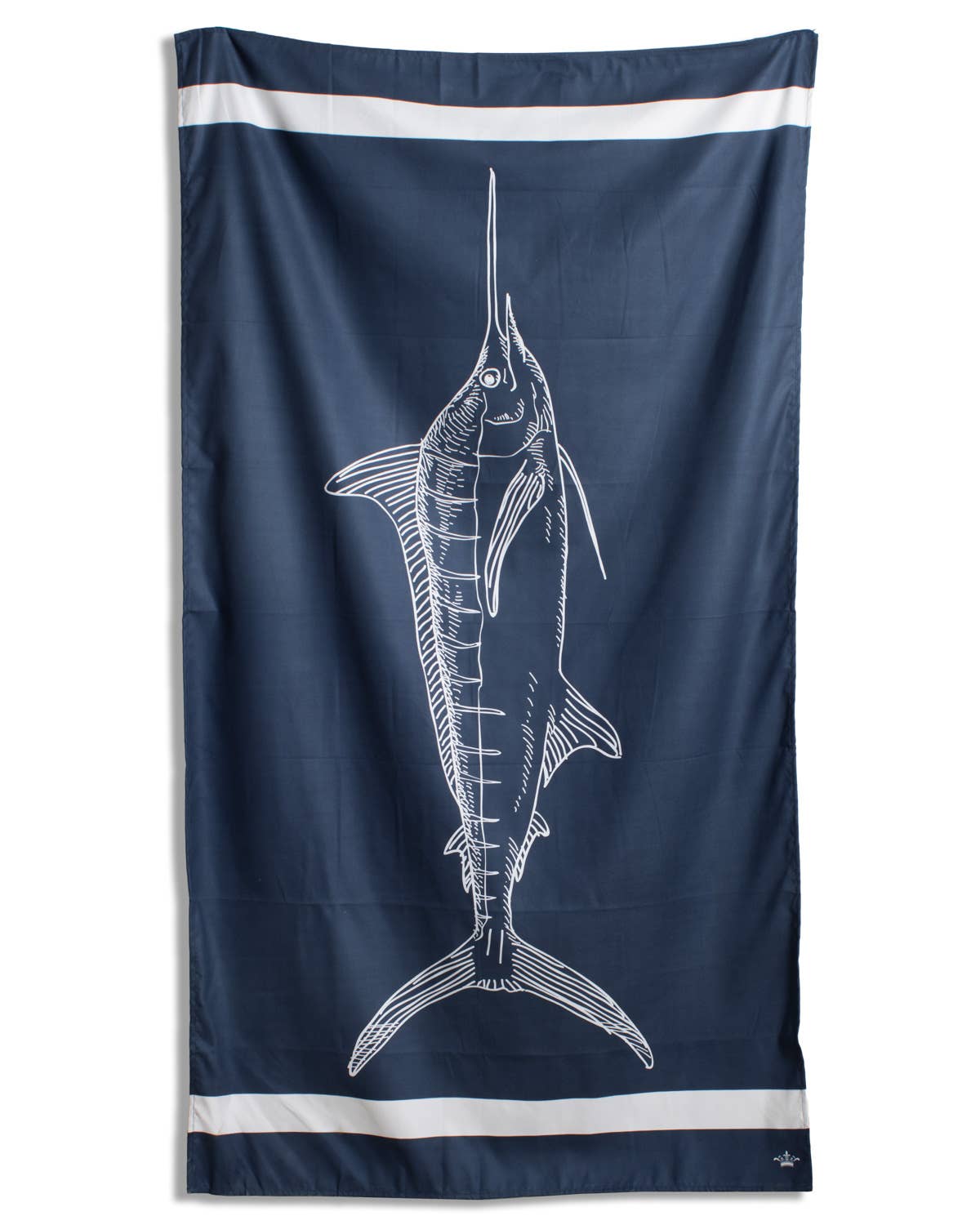 Marlin Giant Beach Towel    Navy/White    40x70