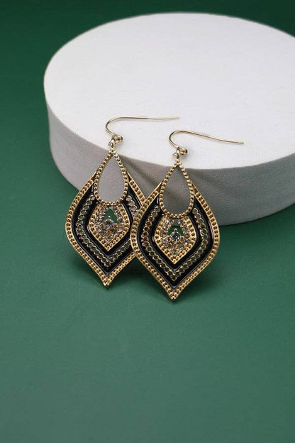 Boho Teardrop Epoxy Earrings