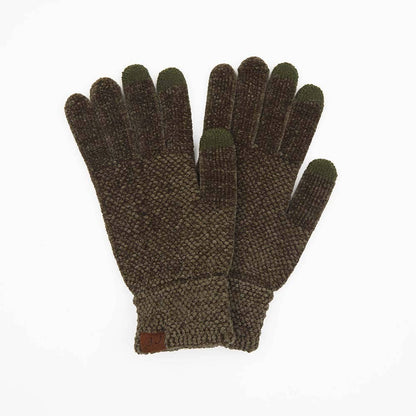 New Olive C.C Eco Friendly Chenille Gloves
