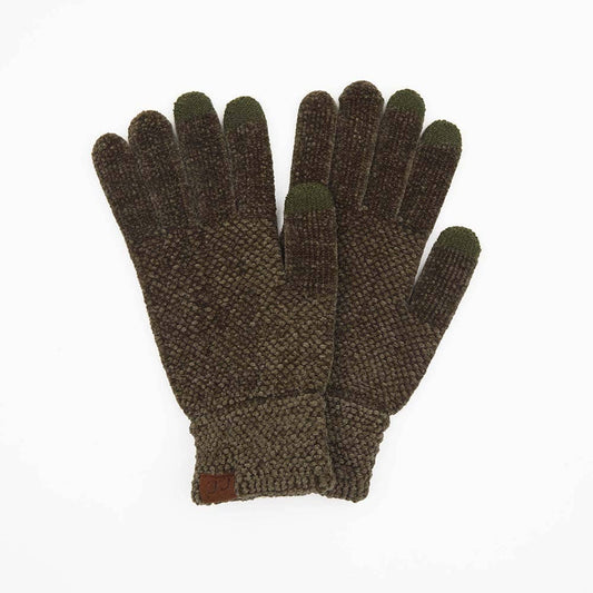 New Olive C.C Eco Friendly Chenille Gloves