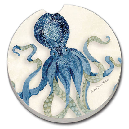 "Indigo Ocean" 1 Pack Absorbent Stone Car Coaster