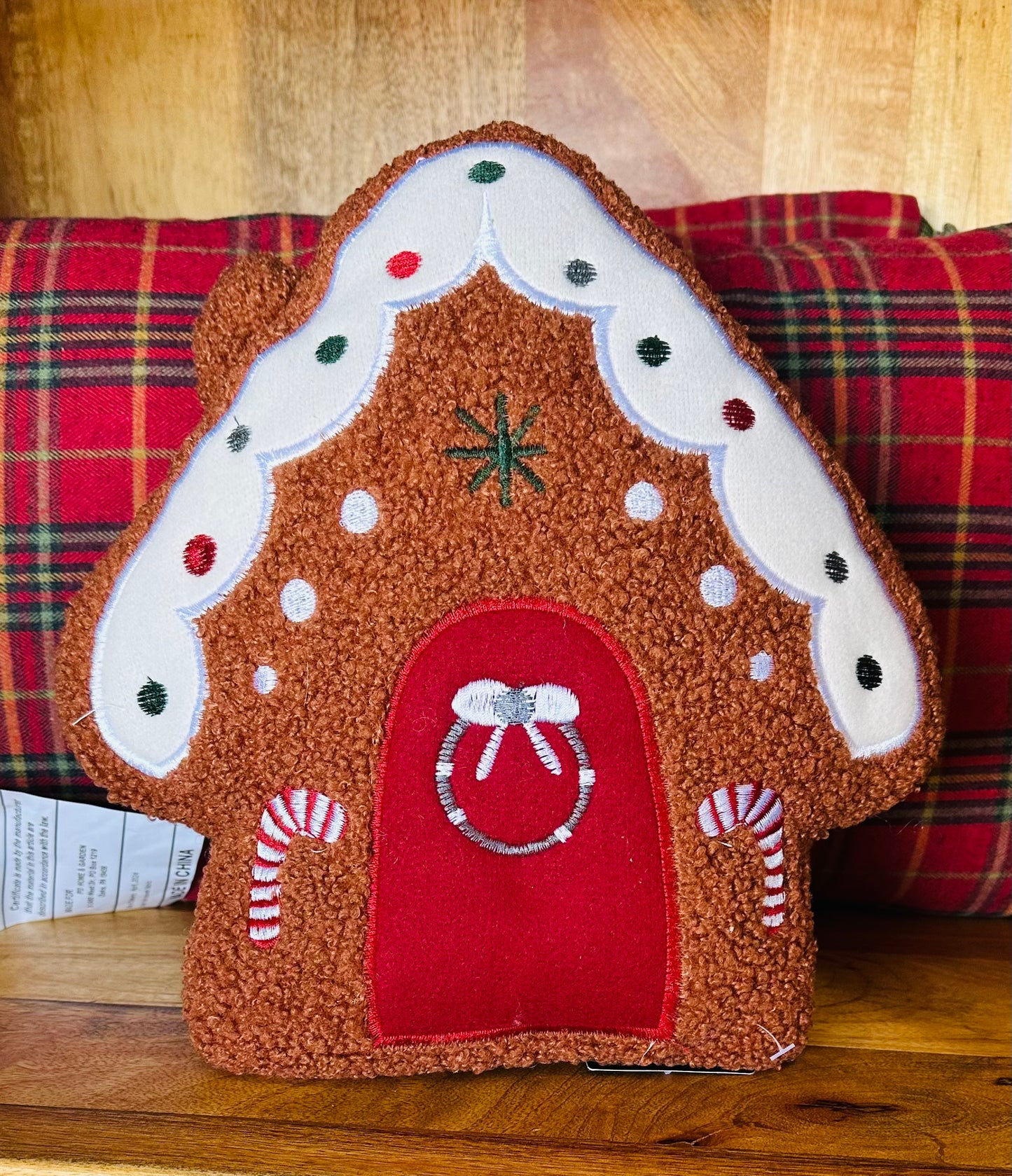 Gingerbread House Pillow