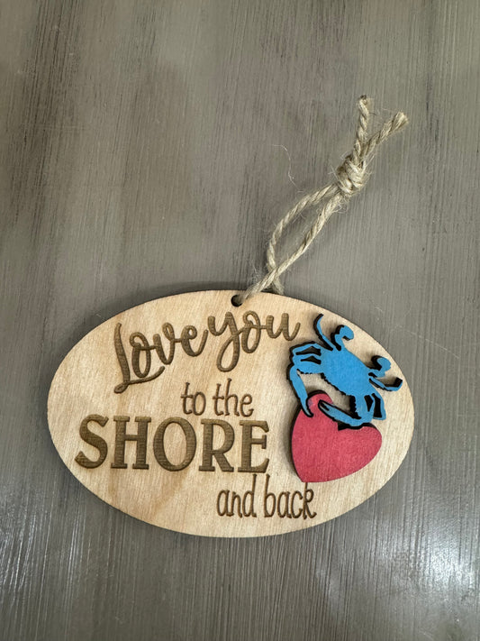 Love You To The Shore And Back Ornament