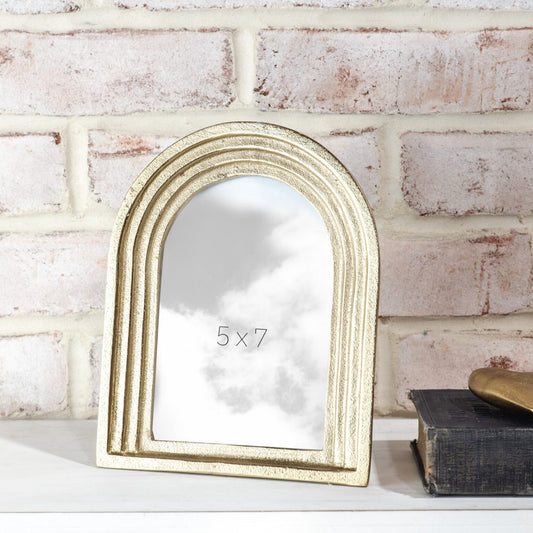 5 x 7 Gold Arch Photo Frame