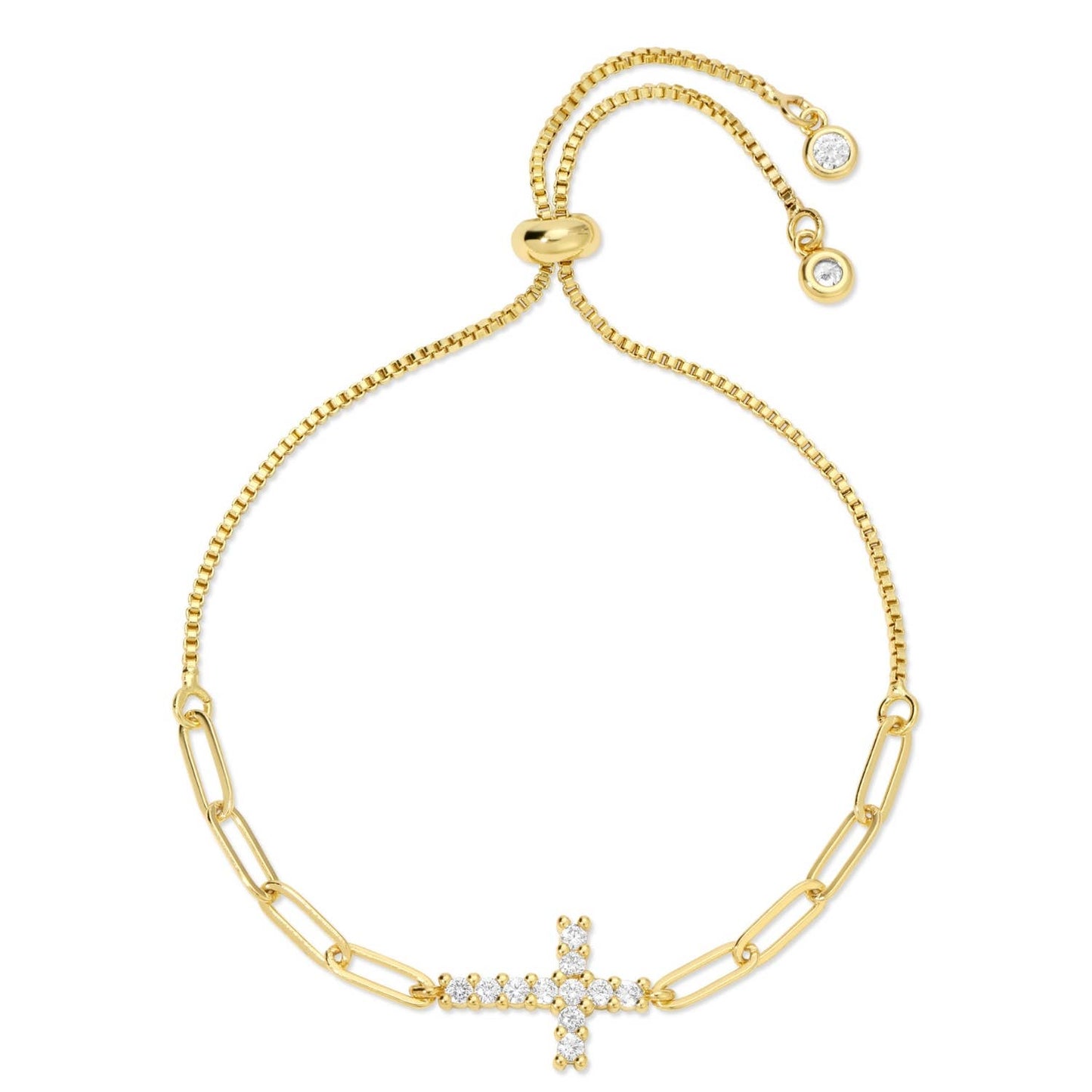 Gold Cross Pulley Bracelet