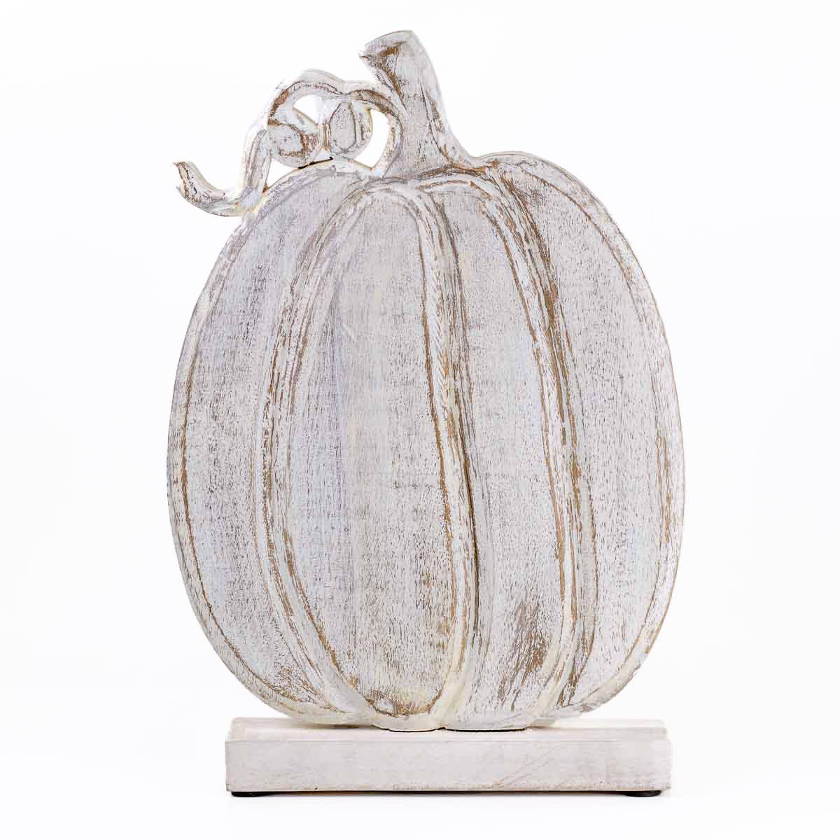 Worcester Pumpkin   Antique White   8.5x13.75x2