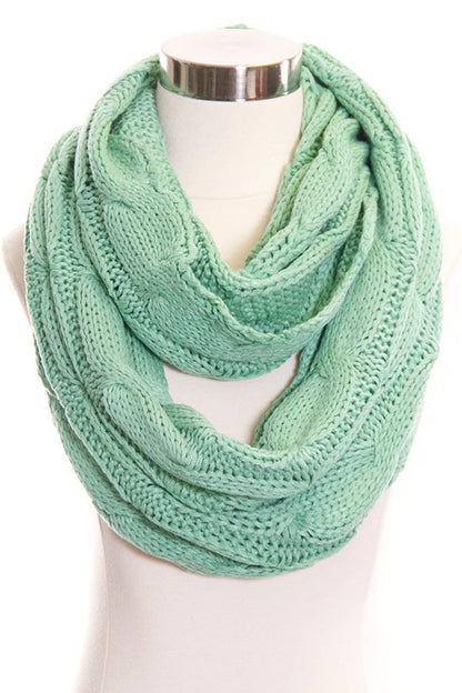 Sage Knitted Scarf