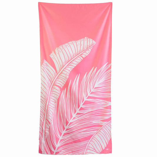 Light Pink/White Delmare Palm Beach Towel 34x70