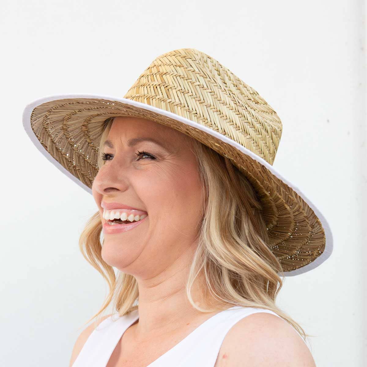 Tan/White Havana Sun Hat