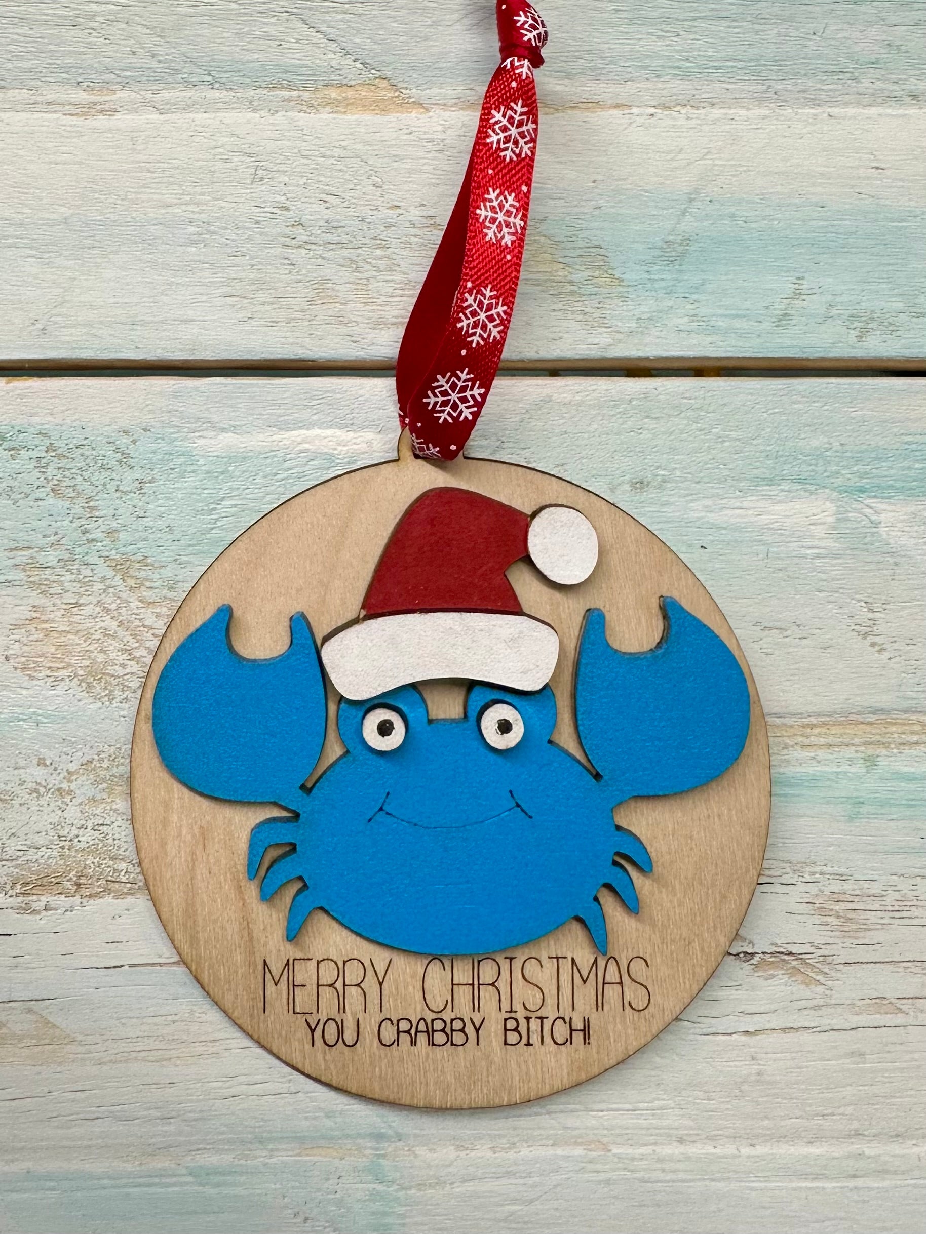 Merry Christmas, Crabby.. Ornament