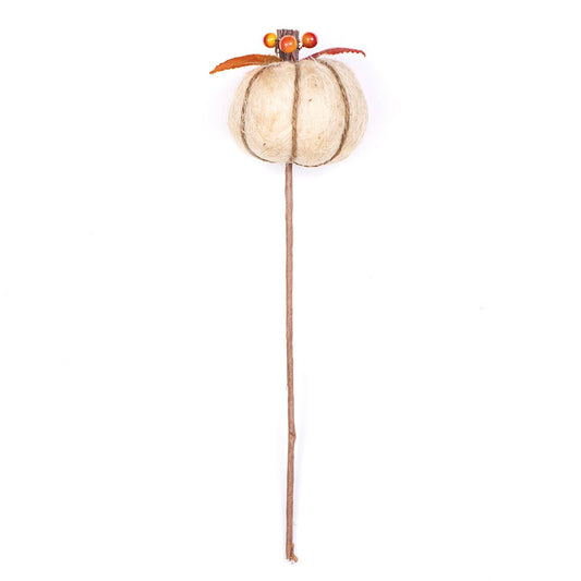 Harvest Pumpkin Stem   Cream   2.75x11