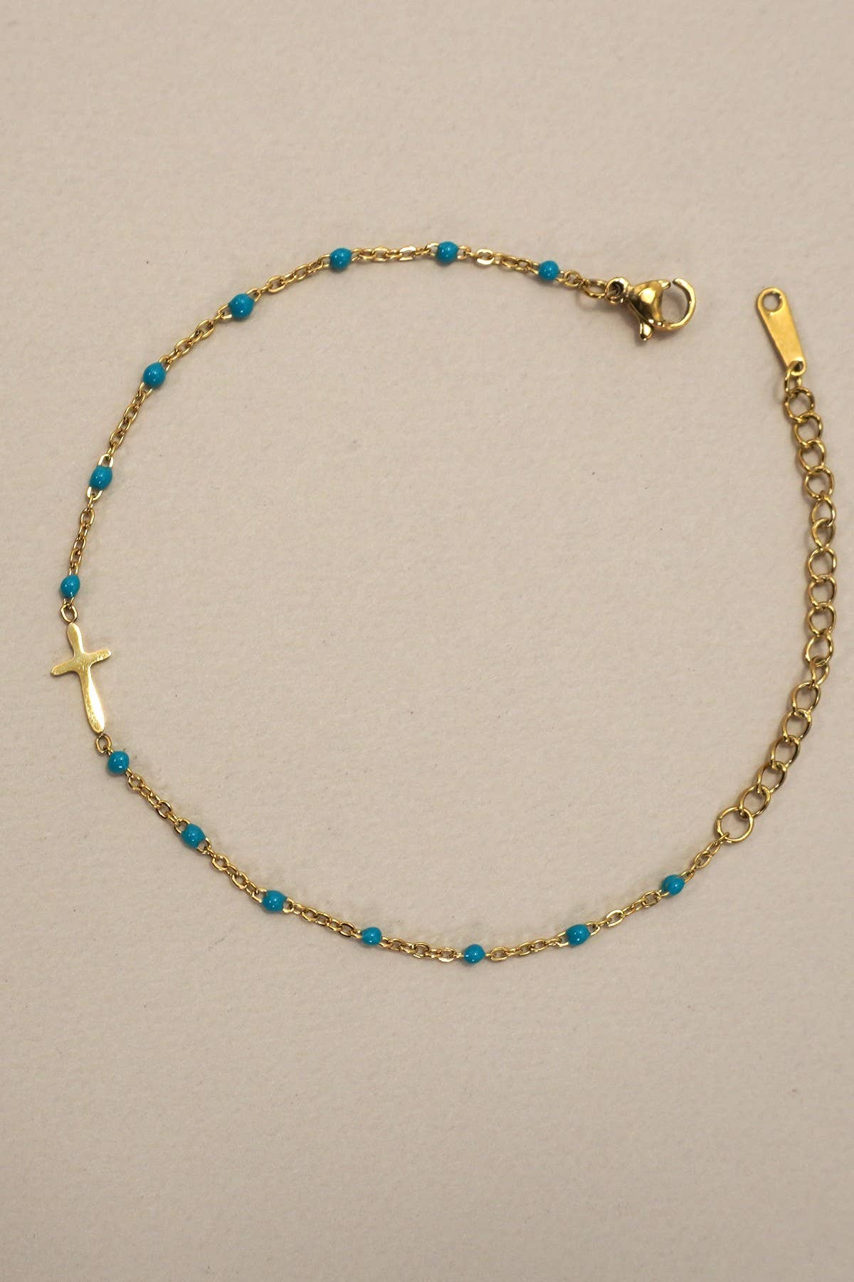 Beaded Cross Bracelet