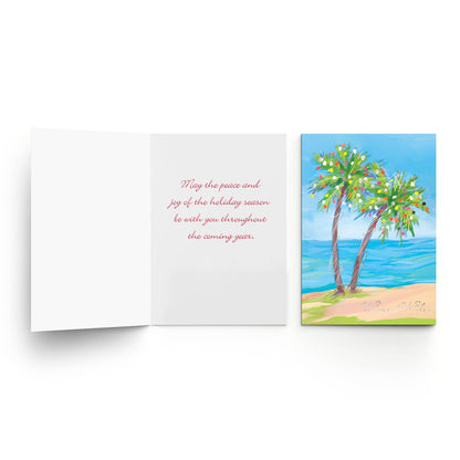 Festive Palm Trees Boxed Holiday Cards