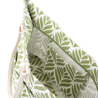 Bayfield Tote   White/Sage   16x12.5x6