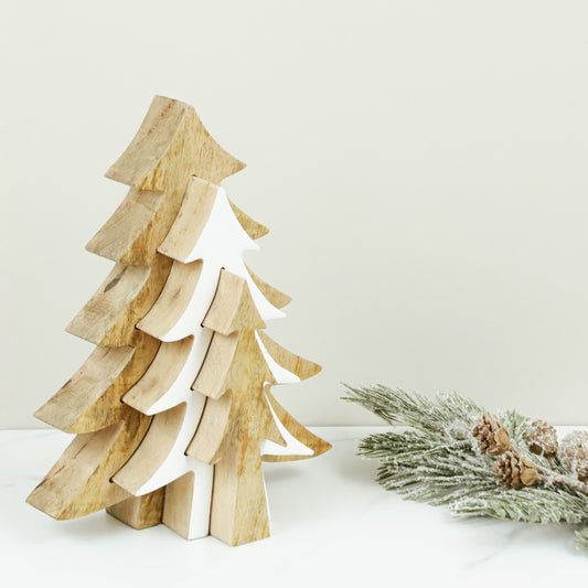 MANGO WOOD TREE W/ 2 TREES