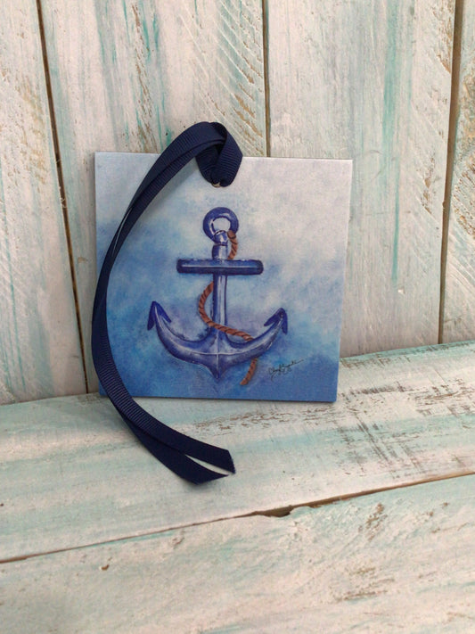 Anchor Wood Ornament
