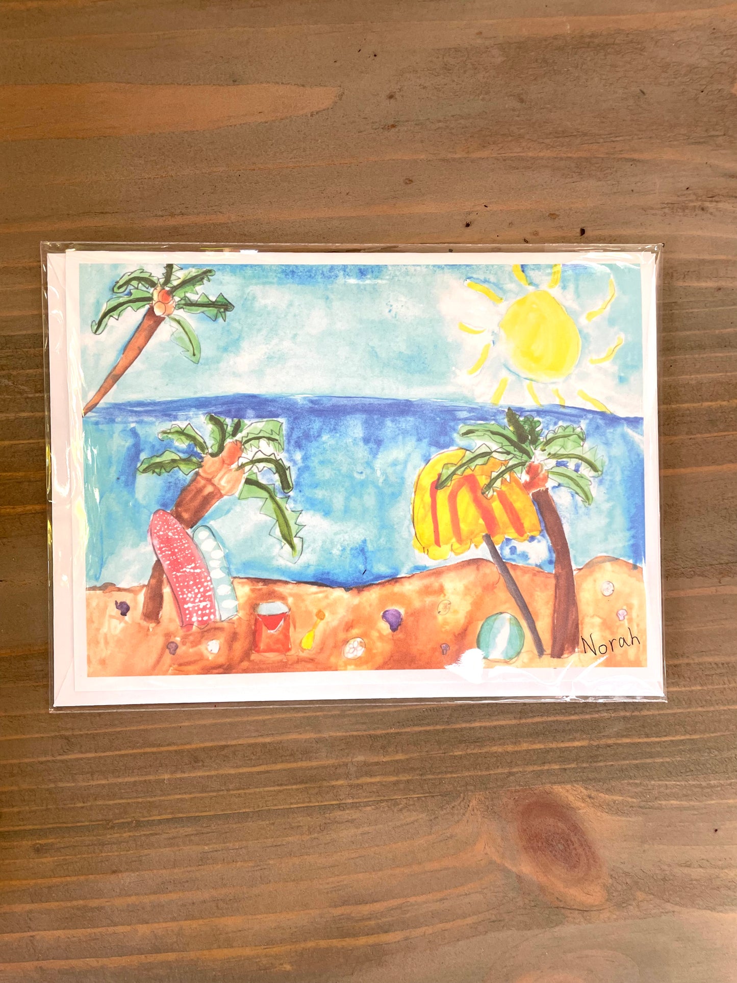 Norah's Beach Scene Card