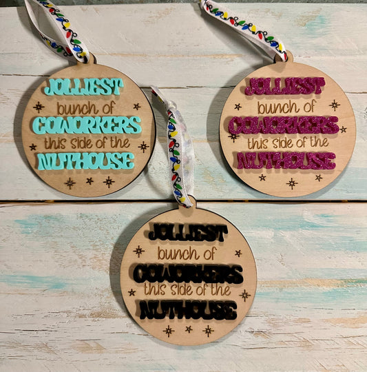 Jolliest Coworkers Ornament