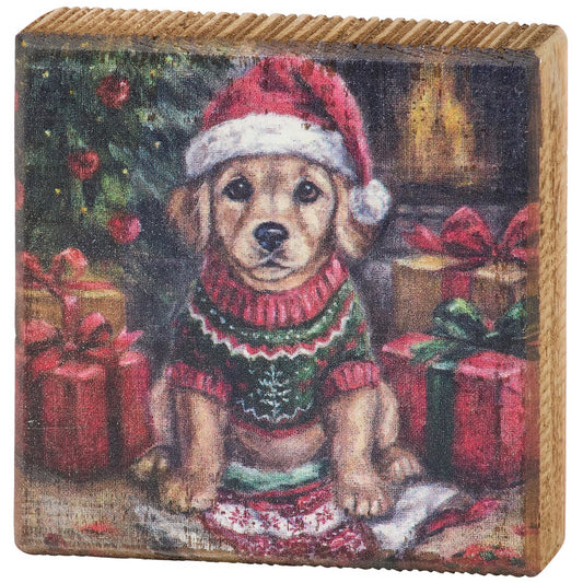 Puppy Mischief Block Sign