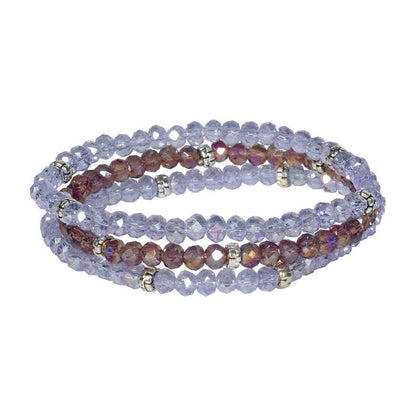 Kids Crystal Girls Stretch Bracelets, Set 3