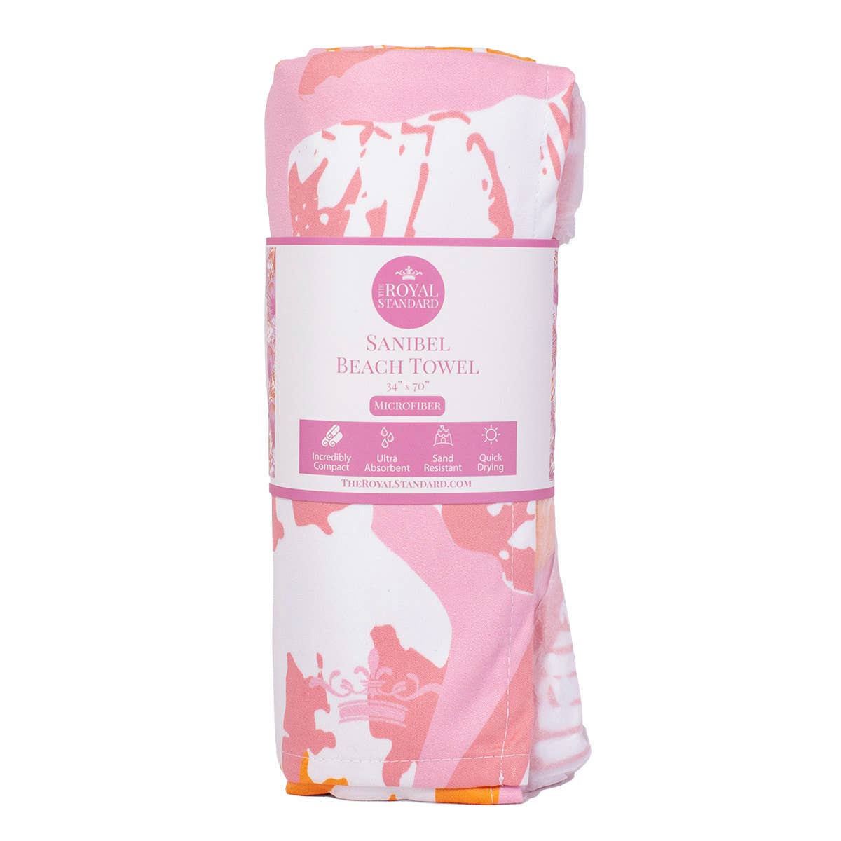 Pink/Apricot/Blossom Beach Towel