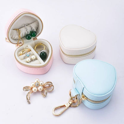 Mini Heart Jewelry Box Keychain