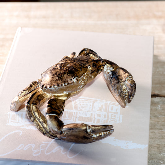 7.7" Gold Crab