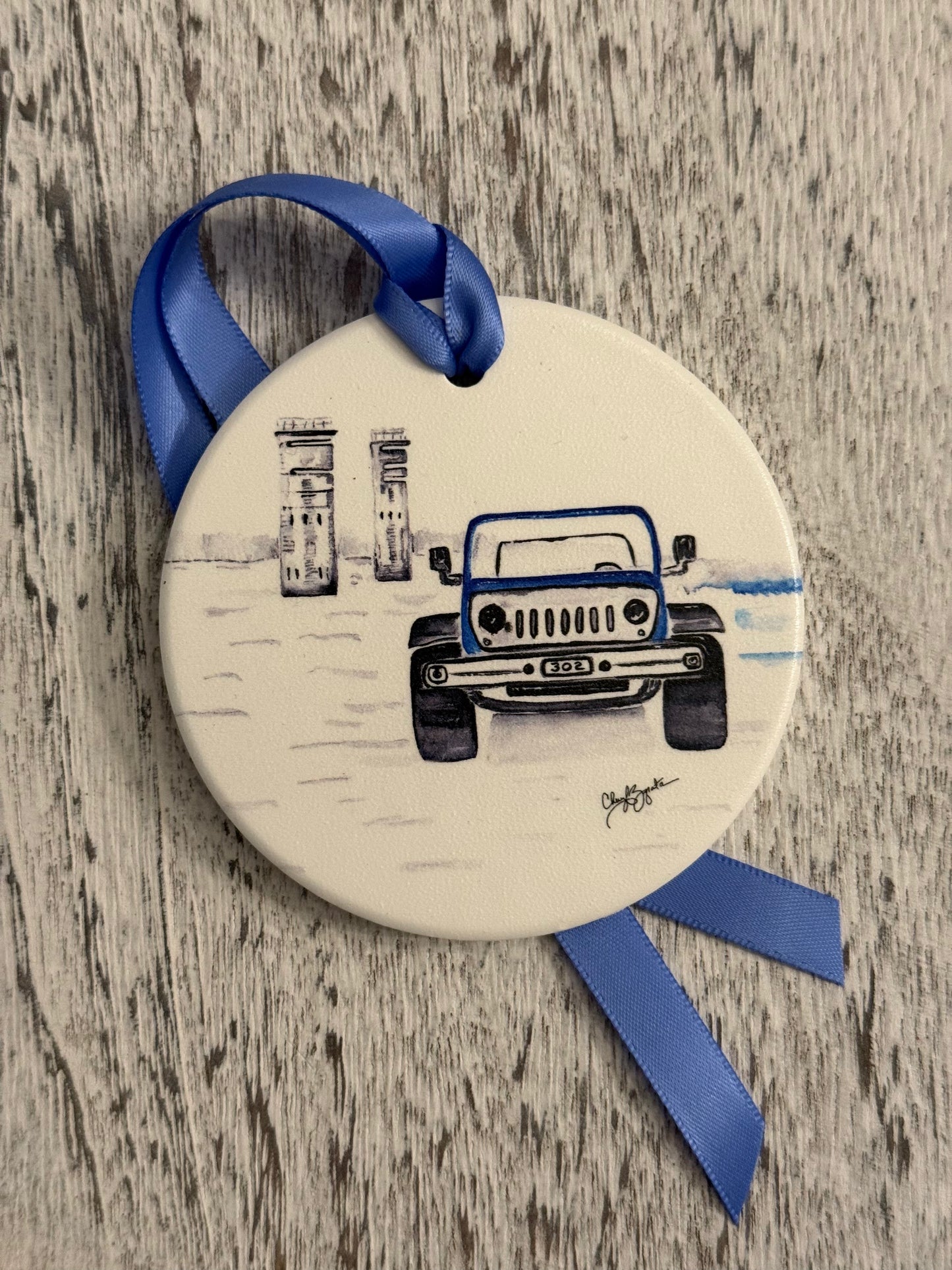 302 Jeep/Towers Ornament