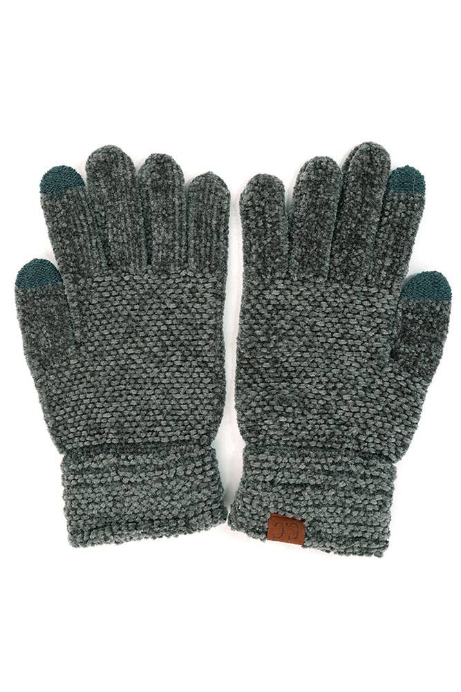 Purple C.C Eco Friendly Chenille Gloves