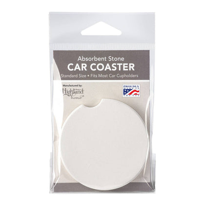 Blue Line Absorbent Stone Car Coaster 1 Pack